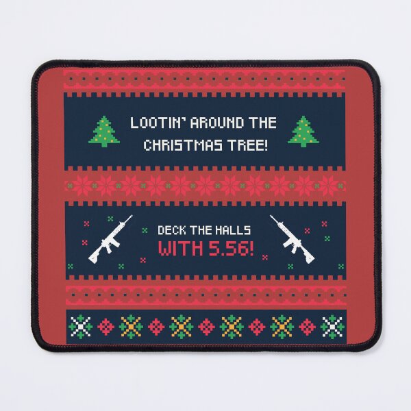 Item preview, Deck the halls with 5.56 M416 Christmas PUBG Mobile | Battle Royale Gaming Design designed and sold by Nadz From Pixelplay.
