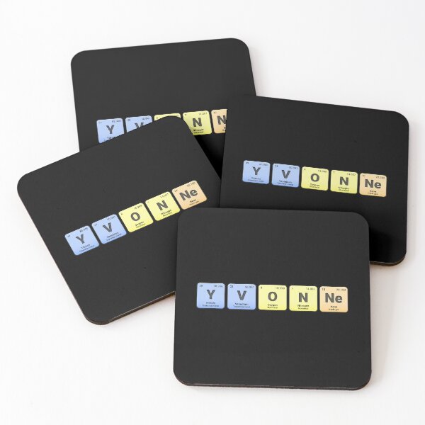 Item preview, Yvonne, Custom Name Made from Periodic Table Elements, Personalized Chemistry Design, Science Gift for Nerds & Students designed and sold by chipmuckdesignn.