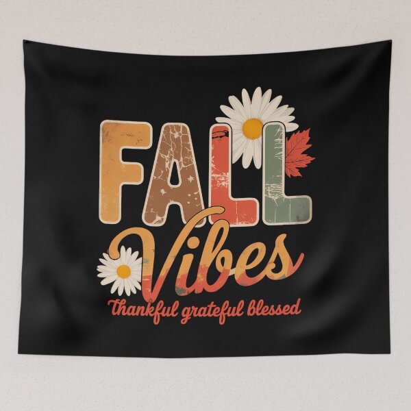 Item preview, Fall Thankful Grateful Blessed Autumn Vibes Leaves designed and sold by Sea4Adventures.