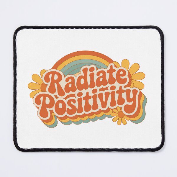 Item preview, Positive Message, Radiate Positivity Retro Groovy Vintage designed and sold by graphic-genie.