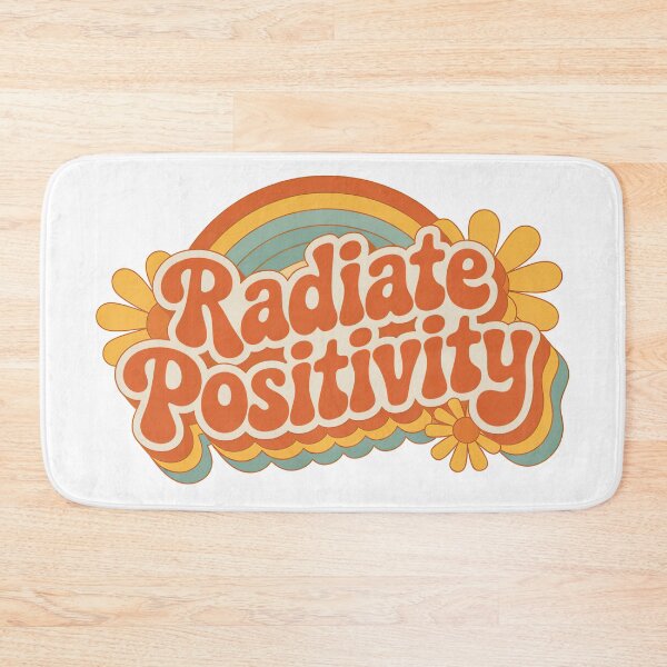 Item preview, Positive Message, Radiate Positivity Retro Groovy Vintage designed and sold by graphic-genie.