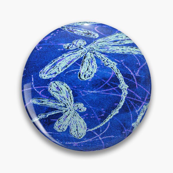 Item preview, Dragonfly Indigo Blue Flit designed and sold by lyndseyart.