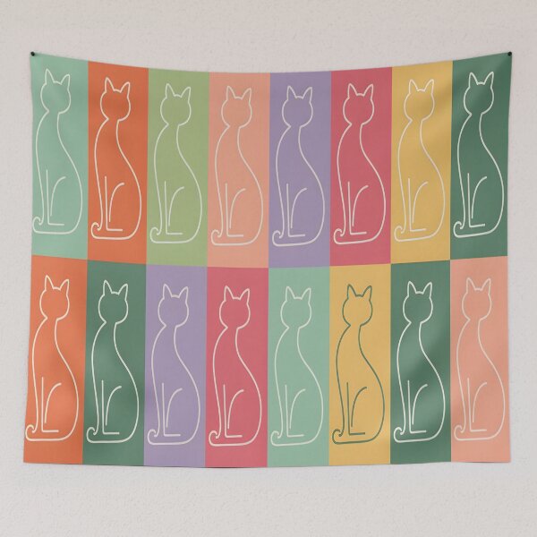 Item preview, CatCAT Pattern – Repeating Cat Silhouettes designed and sold by 404wearpl.