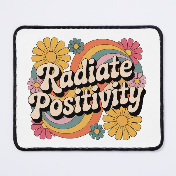 Item preview, Positive Message, Radiate Positivity Retro Groovy Vintage designed and sold by graphic-genie.