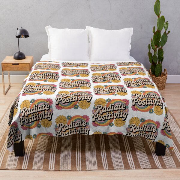 Item preview, Positive Message, Radiate Positivity Retro Groovy Vintage designed and sold by graphic-genie.