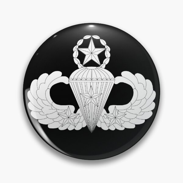 Item preview, Badge - Army - Parachutist - Master - 3 Combat Star - LA X 300 designed and sold by Military Insignia Products.
