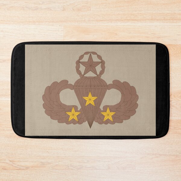 Item preview, Badge - Army - Parachutist - Master - 3 Combat Star - Subdued - Desert X 300 designed and sold by Military Insignia Products.