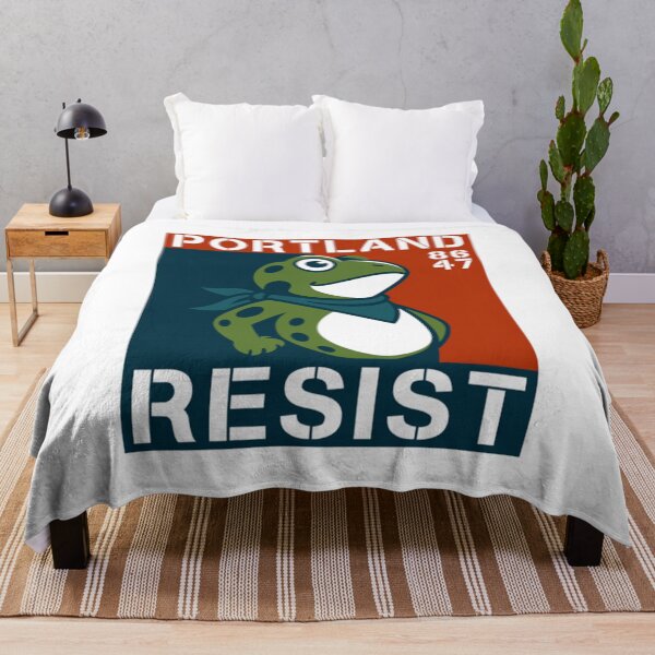 Item preview, portland frog - FROGS AGAINST FASCISM designed and sold by bumqiudci.