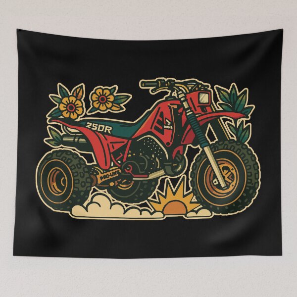 Item preview, 1985 ATC 250R Traditional Tattoo designed and sold by Adorable Badass.