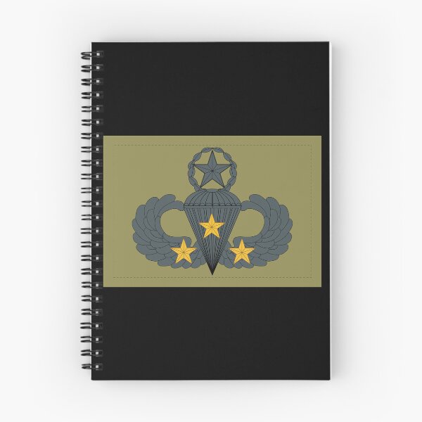 Item preview, Badge - Army - Parachutist - Master - 3 Combat Star - Subdued X 300 designed and sold by Military Insignia Products.