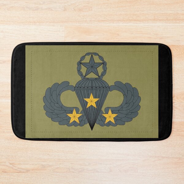 Item preview, Badge - Army - Parachutist - Master - 3 Combat Star - Subdued X 300 designed and sold by Military Insignia Products.