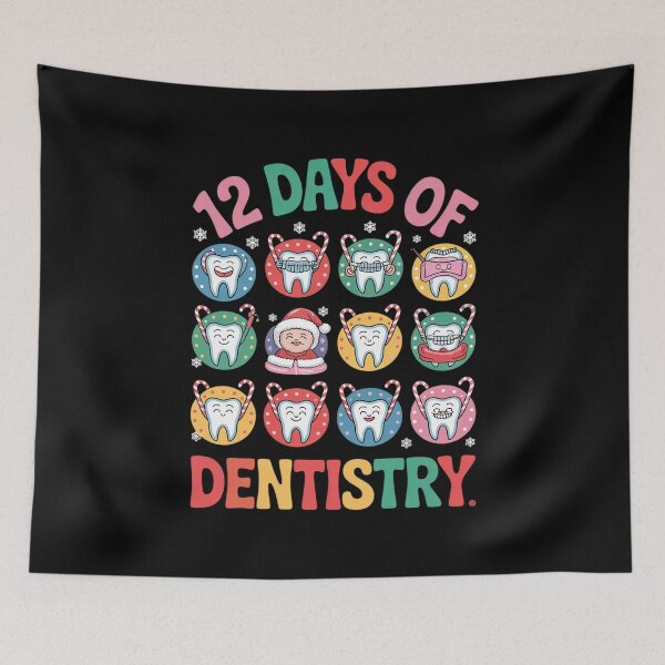Item preview, 12 Days Of Dentistry Christmas Tooth Dental Hygienist 1  designed and sold by BeetleMalon.
