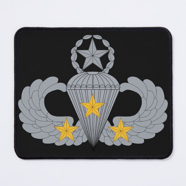 Item preview, Badge - Army - Parachutist - Master - 3 Combat Star X 300 designed and sold by Military Insignia Products.