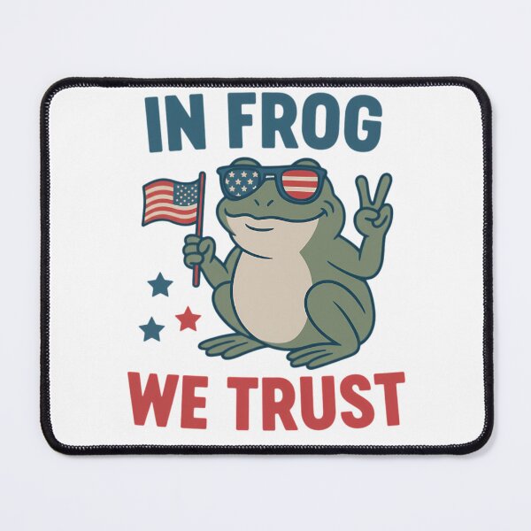 Item preview, Funny Patriotic Frog In Frog We Trust Retro US Flag Sunglasses Design designed and sold by damiforgye.