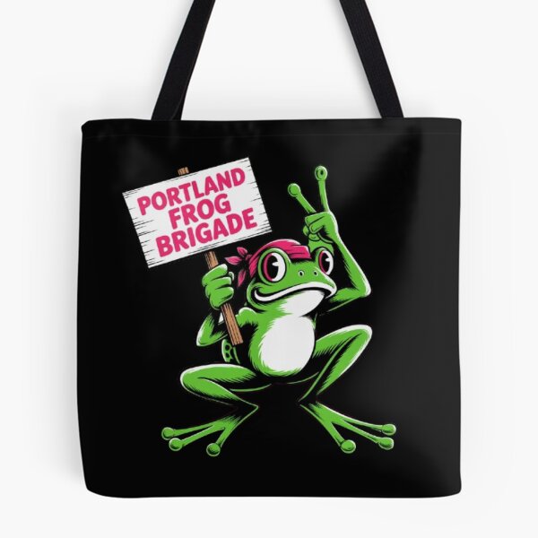 Item preview, Portland Frog Brigade Rebel Frog Street Art Design designed and sold by Avenius Graphics.