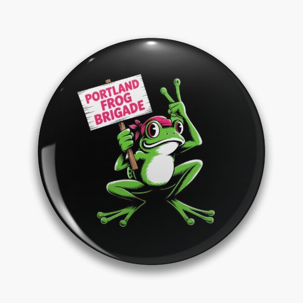 Item preview, Portland Frog Brigade Rebel Frog Street Art Design designed and sold by Avenius Graphics.