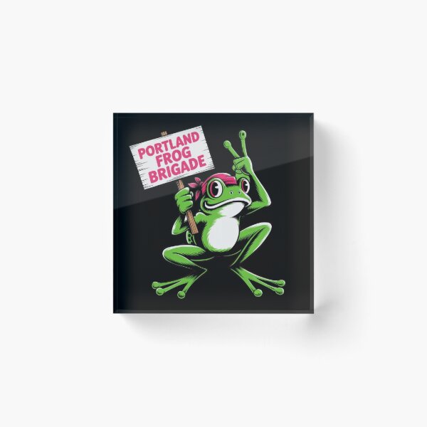 Item preview, Portland Frog Brigade Rebel Frog Street Art Design designed and sold by Avenius Graphics.