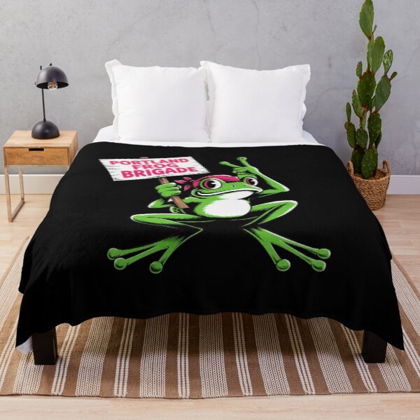Item preview, Portland Frog Brigade Rebel Frog Street Art Design designed and sold by Avenius Graphics.