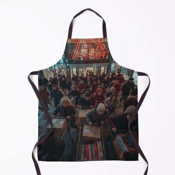 Item preview, Invasion of shoppers at midnight designed and sold by Sartawsky.