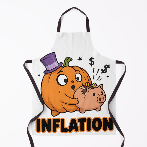 Item preview, Inflation Funny Pumpkin Piggy Bank Design For Halloween Humor Fans And Economic Parody Lovers designed and sold by ArtDesignTp.