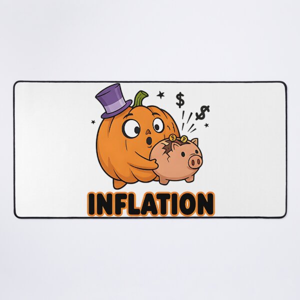 Item preview, Inflation Funny Pumpkin Piggy Bank Design For Halloween Humor Fans And Economic Parody Lovers designed and sold by ArtDesignTp.