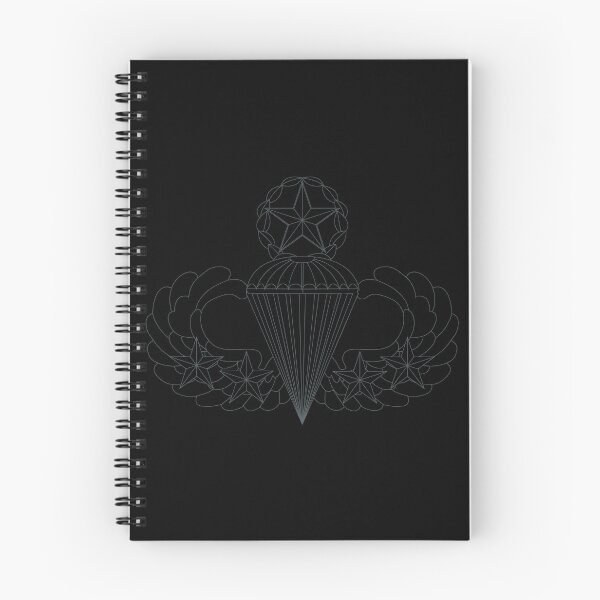 Item preview, Badge - Army - Parachutist - Master - 4 Combat Star - Black - Metal X 300 designed and sold by Military Insignia Products.
