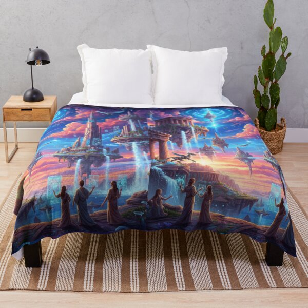 Item preview, Paisaje surrealista del atardecer en las montañas flotantes designed and sold by AnadAA.