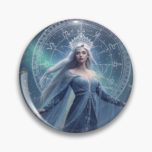 Item preview, Celestial Goddess of Time and Renewal - Blue Starlight Zodiac Art designed and sold by MissSaylor.