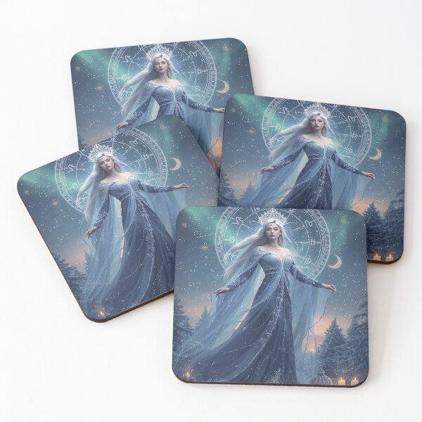 Item preview, Celestial Goddess of Time and Renewal - Blue Starlight Zodiac Art designed and sold by MissSaylor.