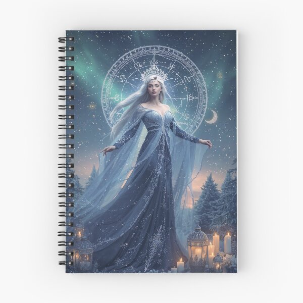 Item preview, Celestial Goddess of Time and Renewal - Blue Starlight Zodiac Art designed and sold by MissSaylor.