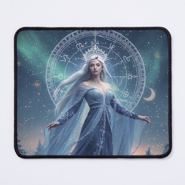 Item preview, Celestial Goddess of Time and Renewal - Blue Starlight Zodiac Art designed and sold by MissSaylor.