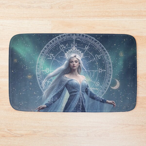 Item preview, Celestial Goddess of Time and Renewal - Blue Starlight Zodiac Art designed and sold by MissSaylor.