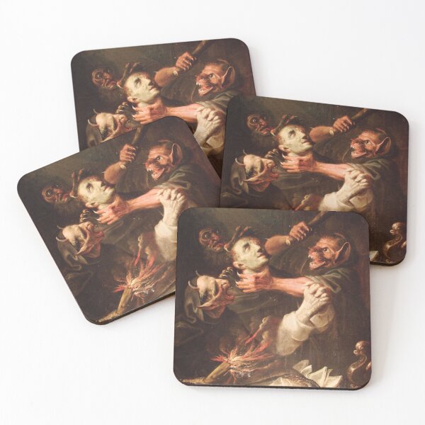 Item preview, Ambroise Fredeau - The Blessed Guillaume de Toulouse Tormented by Demons, 1657 designed and sold by Vintage Designs +.