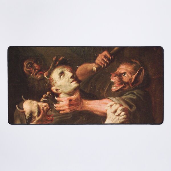 Item preview, Ambroise Fredeau - The Blessed Guillaume de Toulouse Tormented by Demons, 1657 designed and sold by Vintage Designs +.