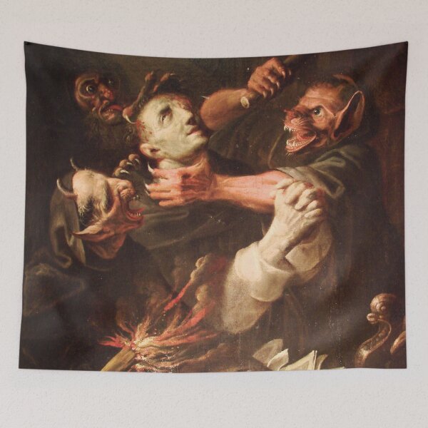 Item preview, Ambroise Fredeau - The Blessed Guillaume de Toulouse Tormented by Demons, 1657 designed and sold by Vintage Designs +.