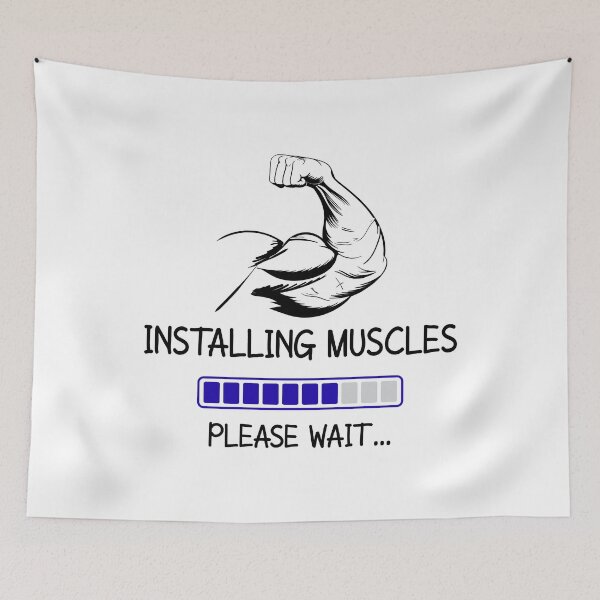 Item preview, Installing Muscles Please Wait designed and sold by JohnnyP-Store.