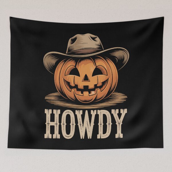 Item preview, Western Cowboy Pumpkin Howdy Halloween designed and sold by aidenpier.