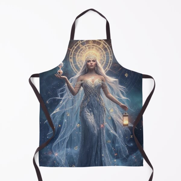 Item preview, Zodiac Constellation Goddess with Hourglass - Blue Celestial Fantasy Art designed and sold by MissSaylor.