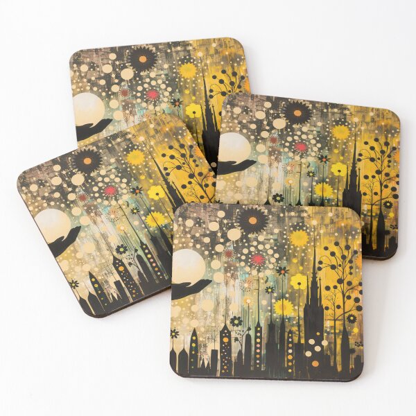 Item preview, Holding the Moon – Surreal Urban Dreamscape designed and sold by NeoNebulaArt.