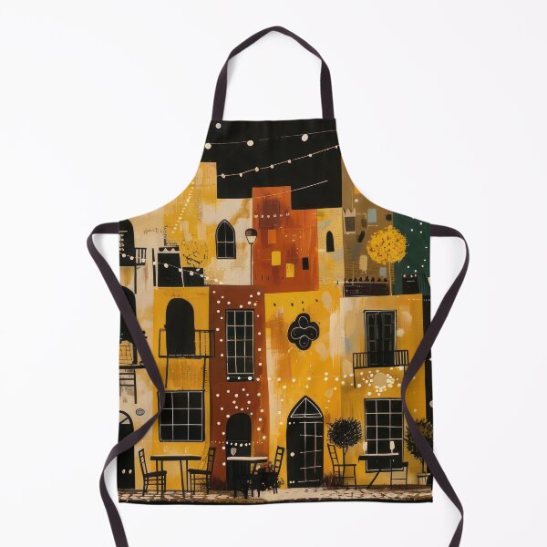 Item preview, Evening Lights Café – Warm Urban Nights designed and sold by NeoNebulaArt.