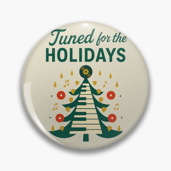 Aperçu de l'œuvre Un sapin de Noël musical rétro, pensé pour les fêtes créée et vendue par Ombrya.