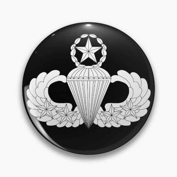Item preview, Badge - Army - Parachutist - Master - 4 Combat Star - LA X 300 designed and sold by Military Insignia Products.