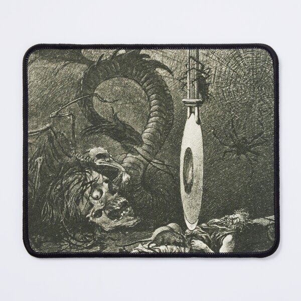 Item preview,  Illustration for Edgar Allan Poe's "The Pit and the Pendulum," 1884 - Jules-Descartes Férat - designed and sold by Vintage Designs +.