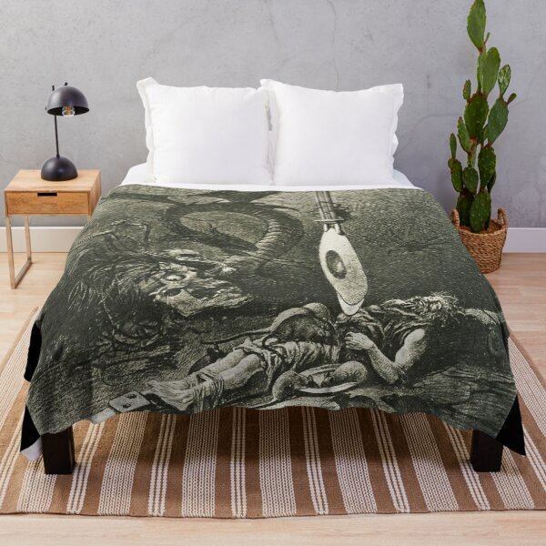 Item preview, Illustration for Edgar Allan Poe's "The Pit and the Pendulum," 1884 - Jules-Descartes Férat - designed and sold by Vintage Designs +.