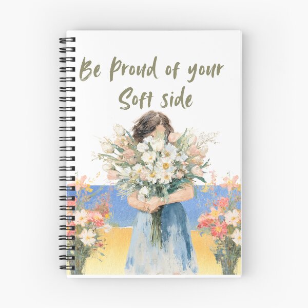 Item preview, Be Proud of Your Soft Side Aesthetic T-Shirt – Cute Sketch Girl Holding Flowers, Minimalist Floral Design & Self-Love Graphic Tee designed and sold by YasirHamidDesigns .