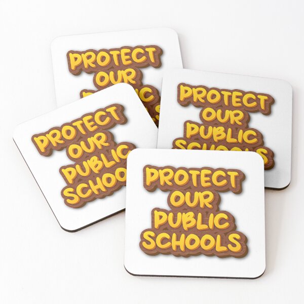 Item preview, Protect Our Public Schools – Comic Book Jungle Wooden Frame Design designed and sold by SkeletonsDanger.