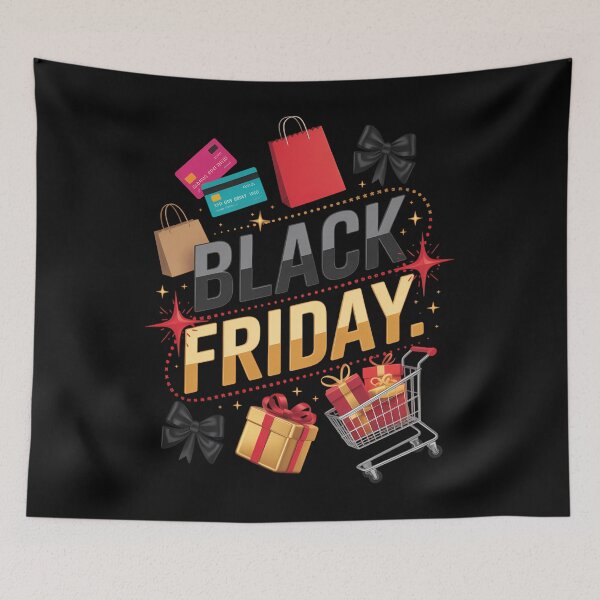 Item preview, Black Coquette Bow Friday Shopping Crew Christmas Squad designed and sold by aidenpier.