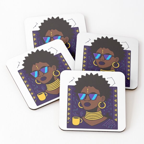 Item preview, Afro Futurist Queen – Bold Empowerment Vector Art designed and sold by CityShop247.