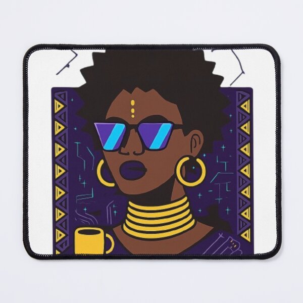 Item preview, Afro Futurist Queen – Bold Empowerment Vector Art designed and sold by CityShop247.