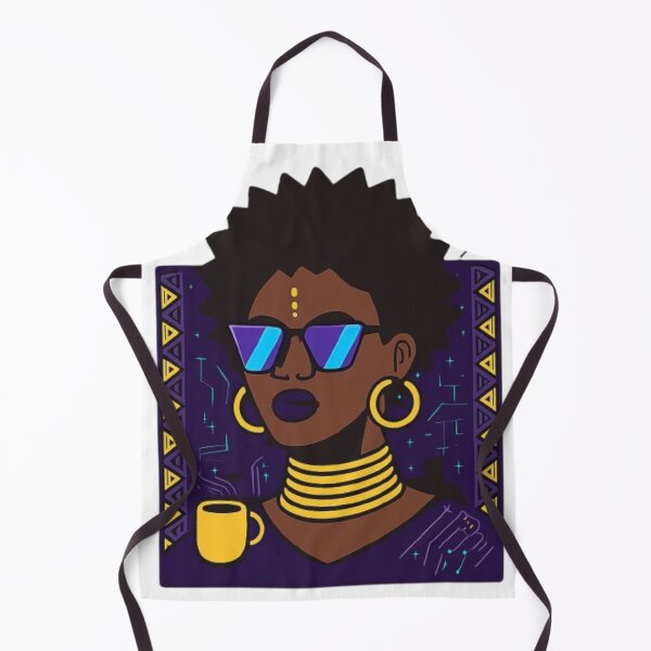 Item preview, Afro Futurist Queen – Bold Empowerment Vector Art designed and sold by CityShop247.